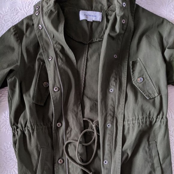 POPSUGAR Utility Jacket Olive Green - Picture 8 of 9